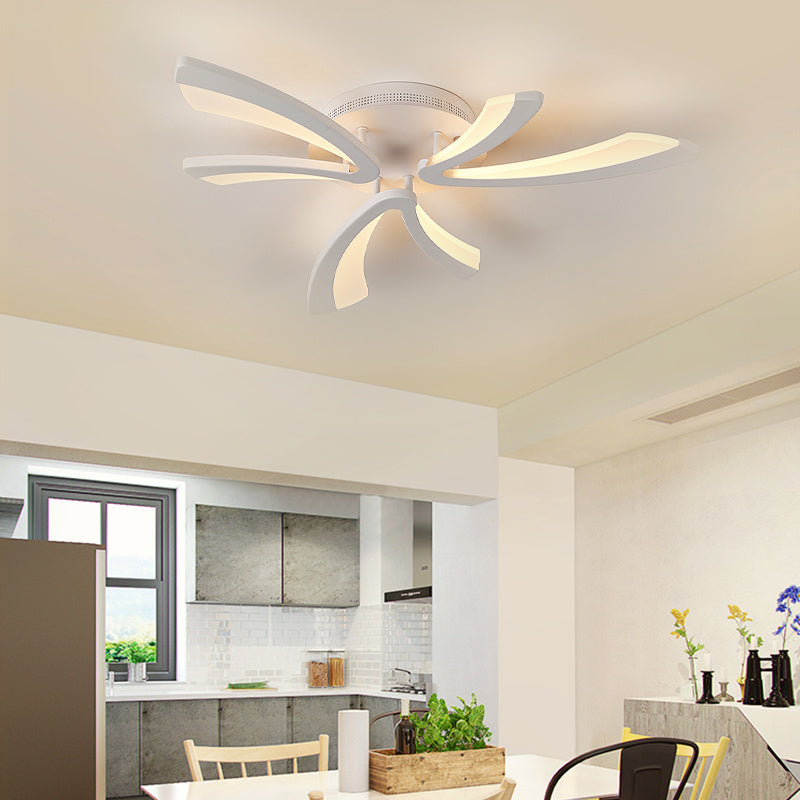 Modern V Shape LED Ceiling Light 3 Head Dimmable