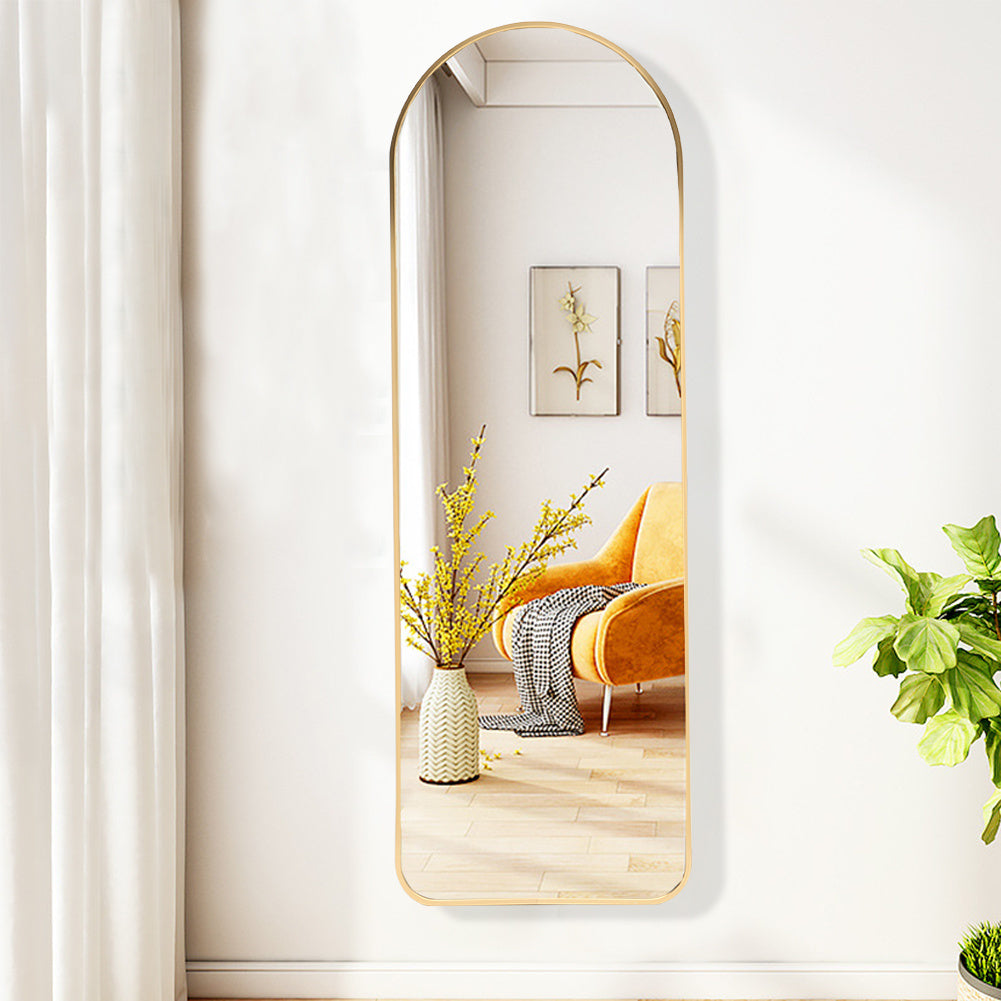Gold Arch Full Length Wall Mirror 40x120CM