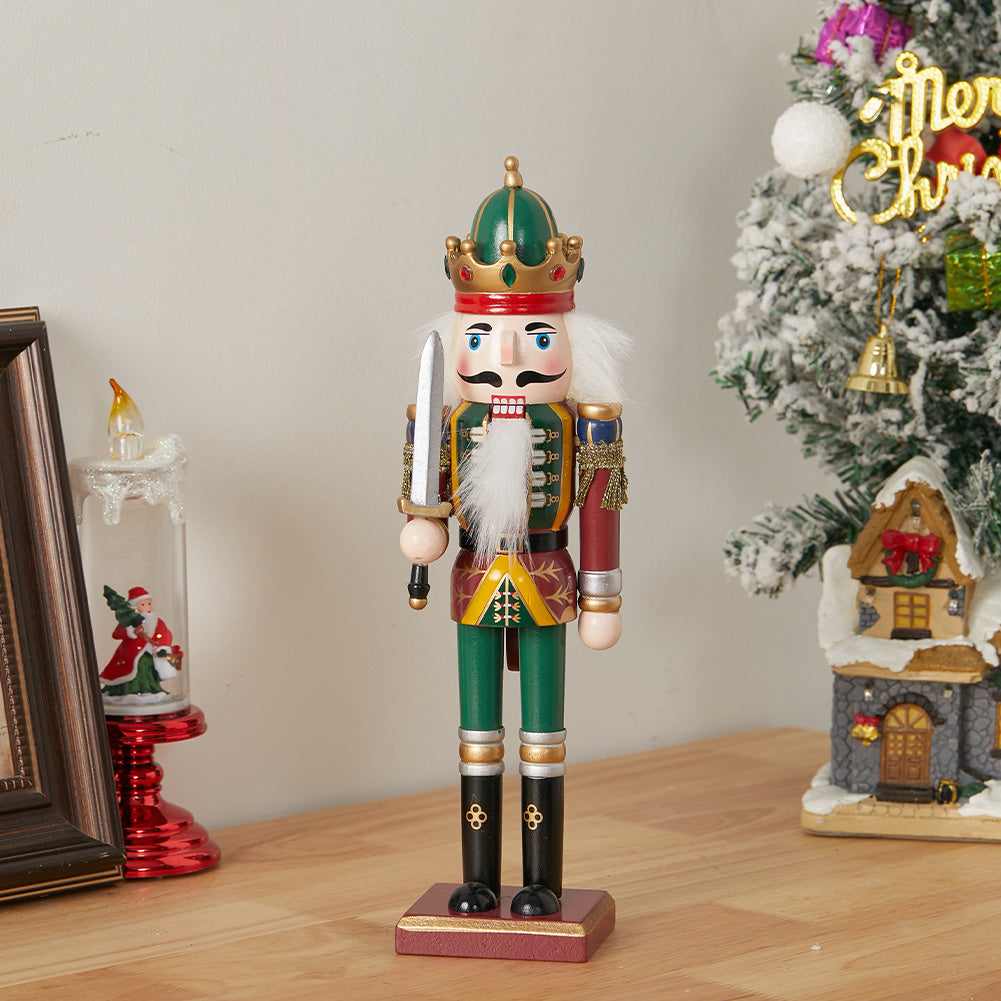 Wooden Nutcracker Soldier Figurine Christmas Decor