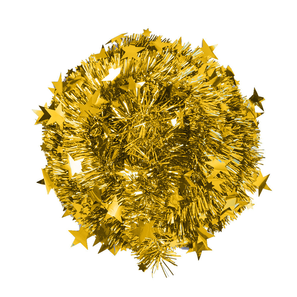 Gold Collapsible Pop Up Tinsel Christmas Tree with Base 1.2M