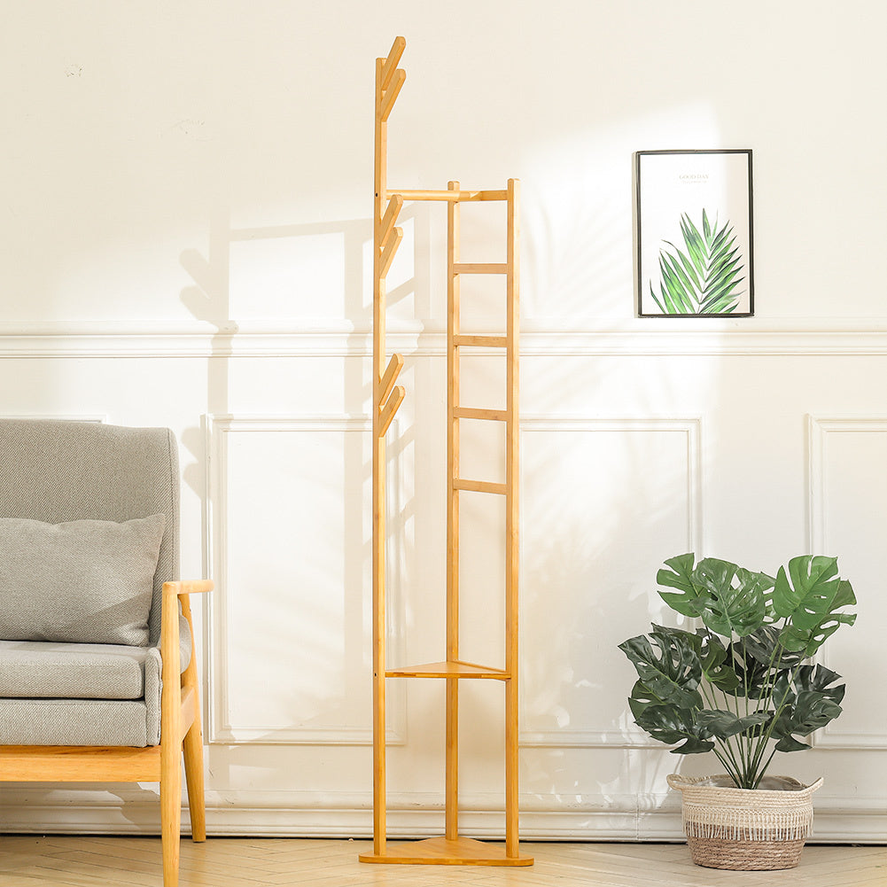 Bamboo Coat Rack Stand Coat Standing Tree