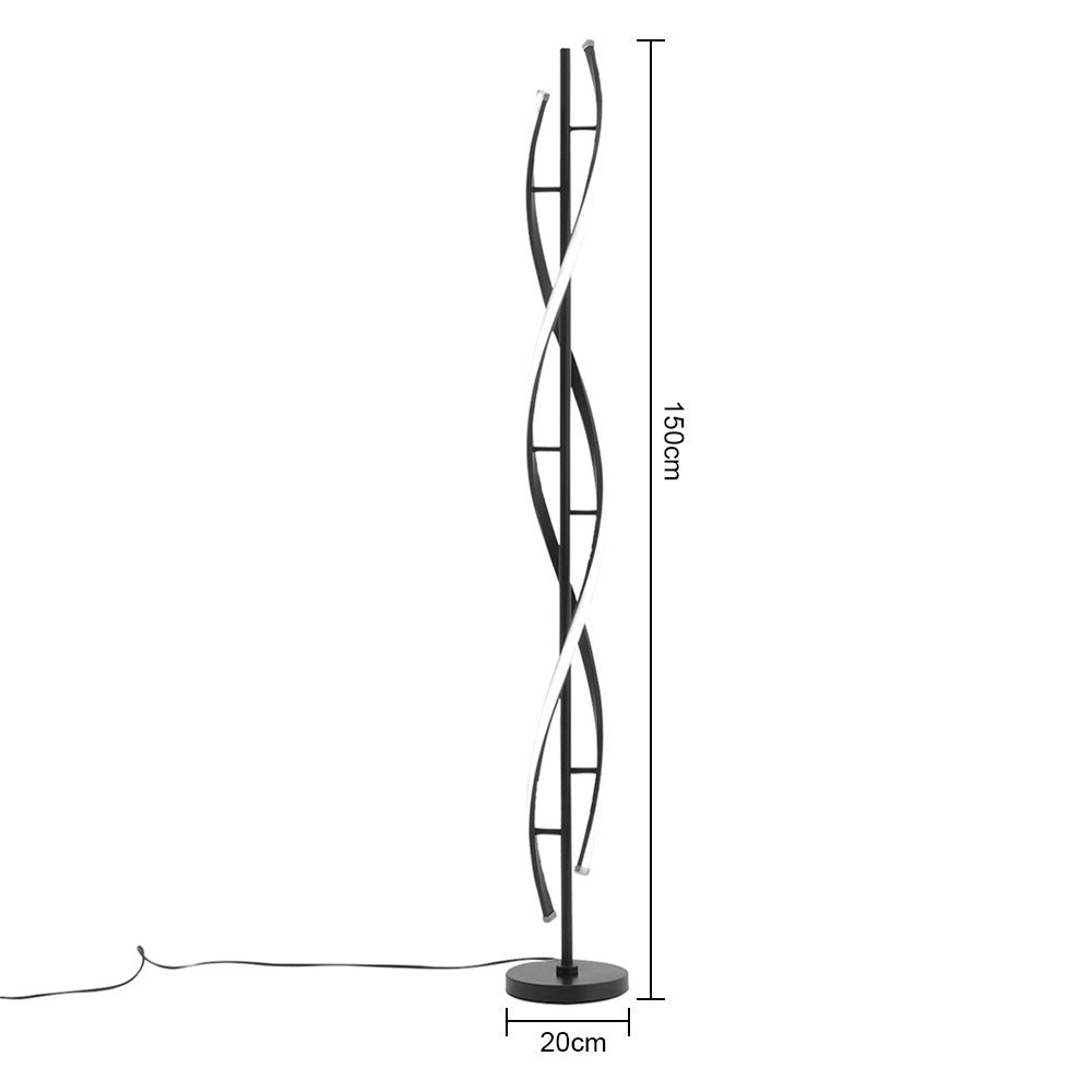 Black 60W Modern LED Floor Lamp for Living Room