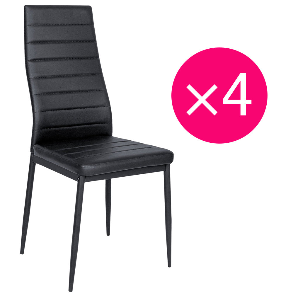 1.2M Black Glass Dining Table with Set of 4 Chairs,kitchen Table and Chairs