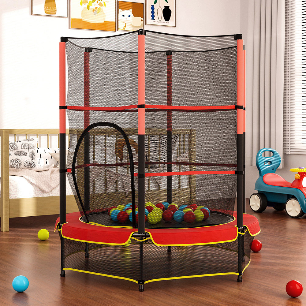 160cm H Outdoor Trampoline, with High Enclosure Net