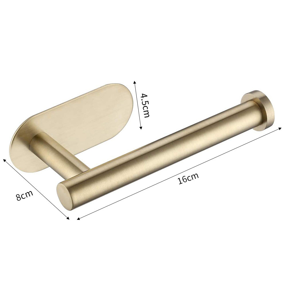 Wall Toilet Roll Holder Self, Gold
