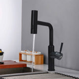 Rotable Pulldown Kitchen Mixer Tap,Black
