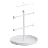 White 3 Tier Retractable Jewelry Display Stand