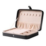 Black PU Leather Travel Jewelry Storage Box