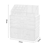 Clear Acrylic Makeup Organizer with Drawers