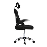 Swivel Office Chair with HeadrestBlack