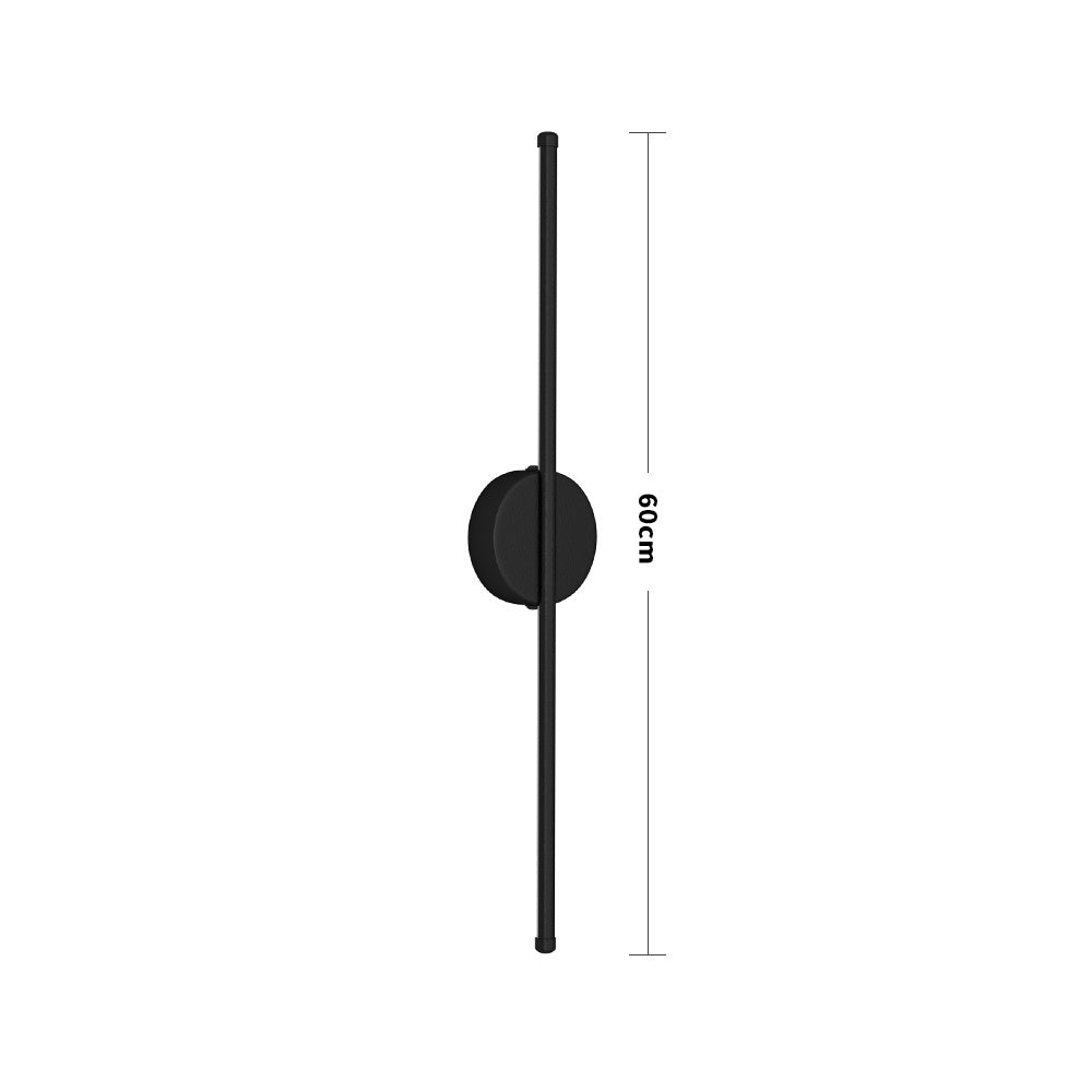 60CM Minimalist Linear LED Wall Sconce for Living Room Bedroom, Warm Light