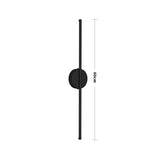 60CM Minimalist Linear LED Wall Sconce for Living Room Bedroom, Warm Light