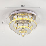 30W LED Ceiling Light Crystal Pendant Lamp, Dimmable with Remote