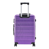 Purple 28 inch Hard Shell Rolling Luggage Trolley Travel Case