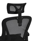 Swivel Office Chair with HeadrestBlack