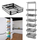 Larder Pull Out Wide Plate Basket Kitchen Cabinet Cupboard, Width 25CM