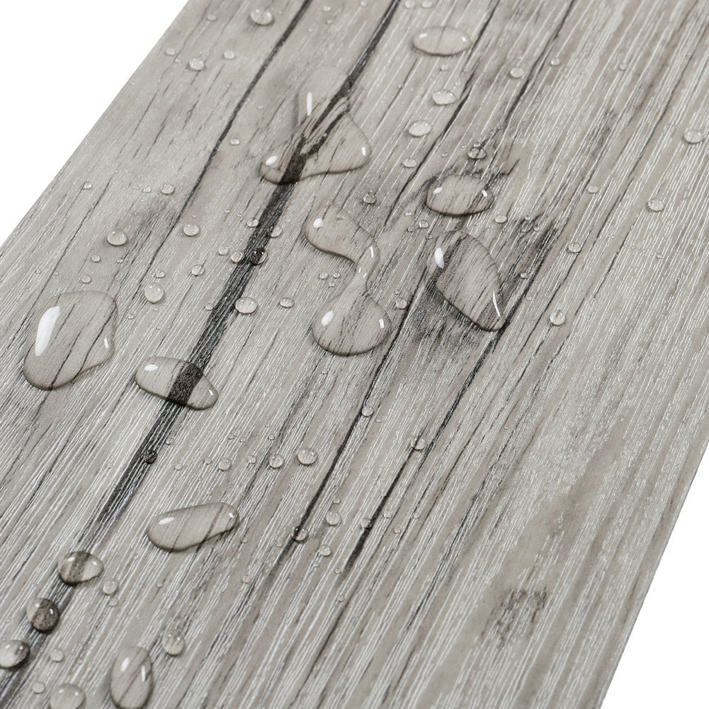 Set of 36 Planks PVC Self-stick Waterproof Floor Flooring Plank, Washed Oak White
