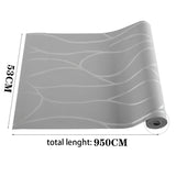 Silver Grey Non Woven Embossed Geometric Wallpaper