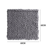 Dark Grey Hand Woven Chenille Blanket for Couch and Bed