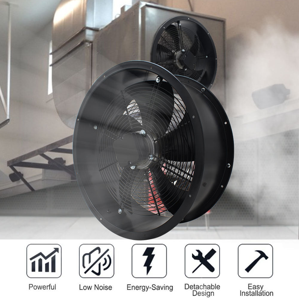 Black 14 inch Ventilation Wall Mounted Exhaust Axial Fan