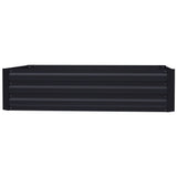 Charcoal Black 120cm W Galvanized Steel Raised Garden Bed Planter Box