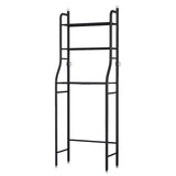 3 Tier Over the Toilet Bathroom Storage Space Holder Stand, Black