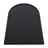 Black Arch Shape Metal Framed Wall Mirror Decorative
