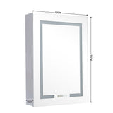 LED Bathroom Mirror Cabinet Single Door 50x13x70cm