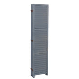 Folding Room Divider Privacy Separator Screen, Dark Grey 6 Panel