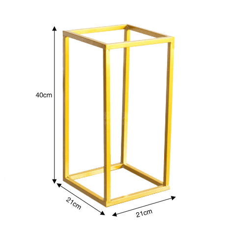 40cm Metal Rectangular Flower Stand Pedestal