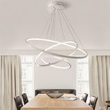 Modern 3 Circle Shape LED Chandelier Ceiling Light , 40+60+80CM  Dimmable