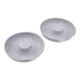 Grey 50cm Round Felt Cat Tunnel Bed Cave Bed for Small Pets