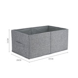 Grey Foldable Fabric Clothes Jeans Storage Organizer