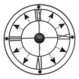 Vintage Gold Metal Roman Numerals Wall Clock