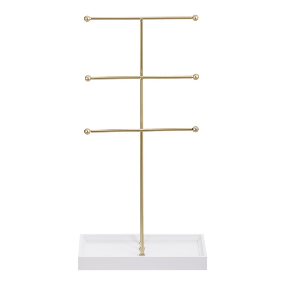 Golden 3 Tier Jewelry Display Stand