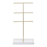 Golden 3 Tier Jewelry Display Stand