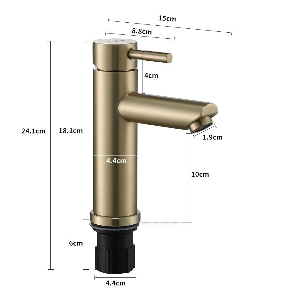 Gold Bathroom Tap Basin Mixer