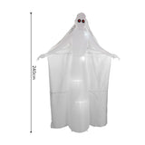 White Tall Ghost Bride with Red Eyes Inflatable for Halloween