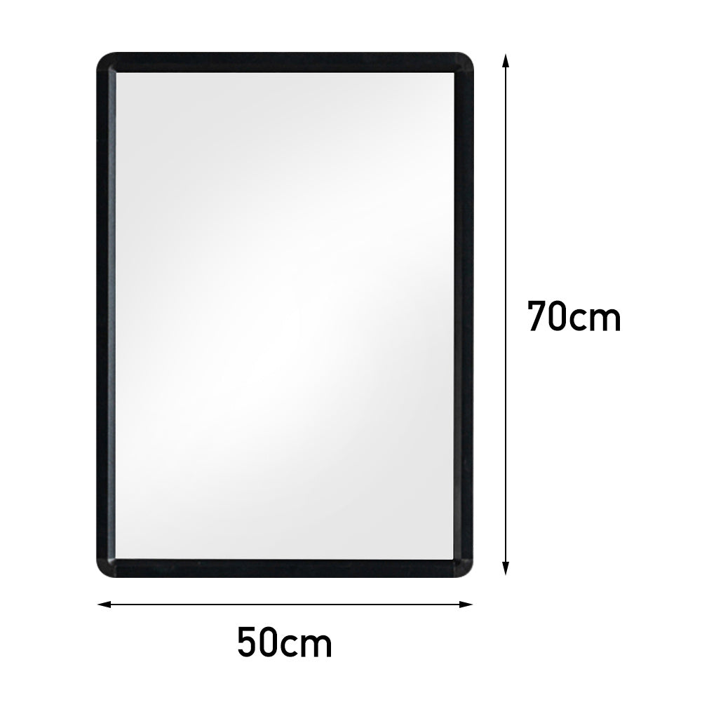 Modern Rectangle Frame Mirror with No Drilling, 50X70CM