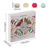 4 Pack Floral Soap Gift Set 3D Rose Scented Bath Bars Box