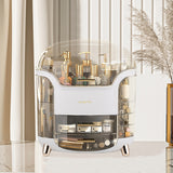 White Large Makeup Storage Box Organizer with Drawers