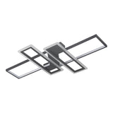Geometric Black Frame LED Ceiling Light 90x60