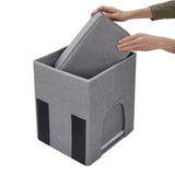 3 Step Foldable Pet Dog Cat Ladder Storage Box with a Nest