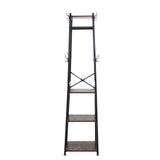 Direct Industrial Style Clothing Rack with 4 Tiers of Shelve