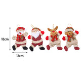 4 Pieces Christmas Tree Decoration Hanging Ornament Dolls