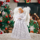 Angel Christmas Tree Topper with LED Lights Home Decor