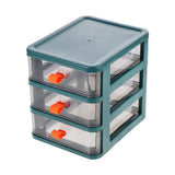 Green Drawer Style Stationery Cosmetic Storage Box
