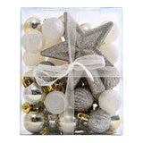 30 Pieces Christmas Tree Ornament Set Xmas Bauble,Silver