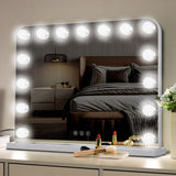 White Dimmable Hollywood LED Makeup Vanity Mirror