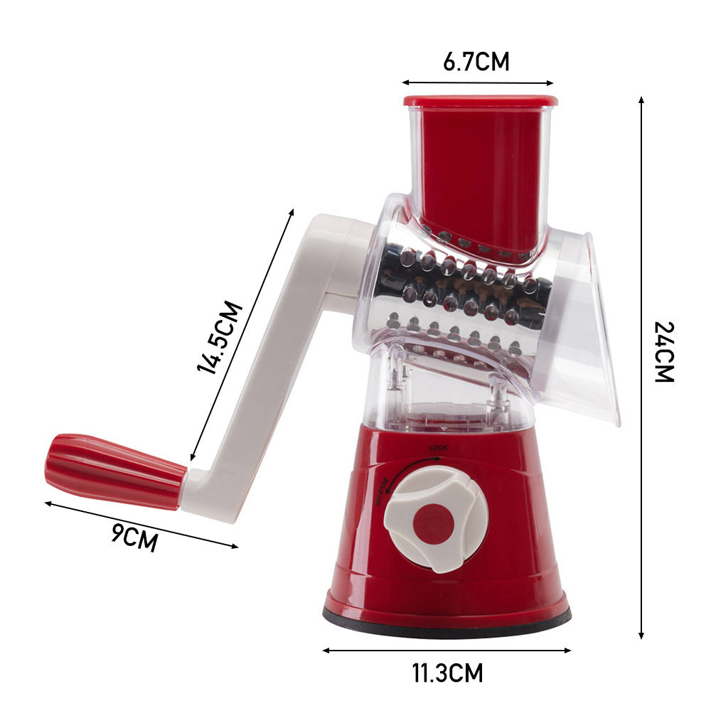 24cm  H Kitchen Manual Slicer, with Three Blades Set